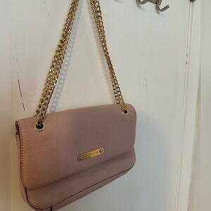 Michael Kors Blush Shoulder Bag with Gold Chain
